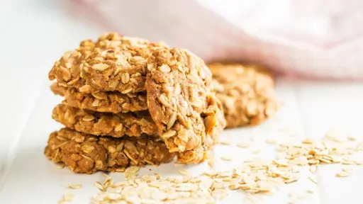 Homemade oatmeal cookies.